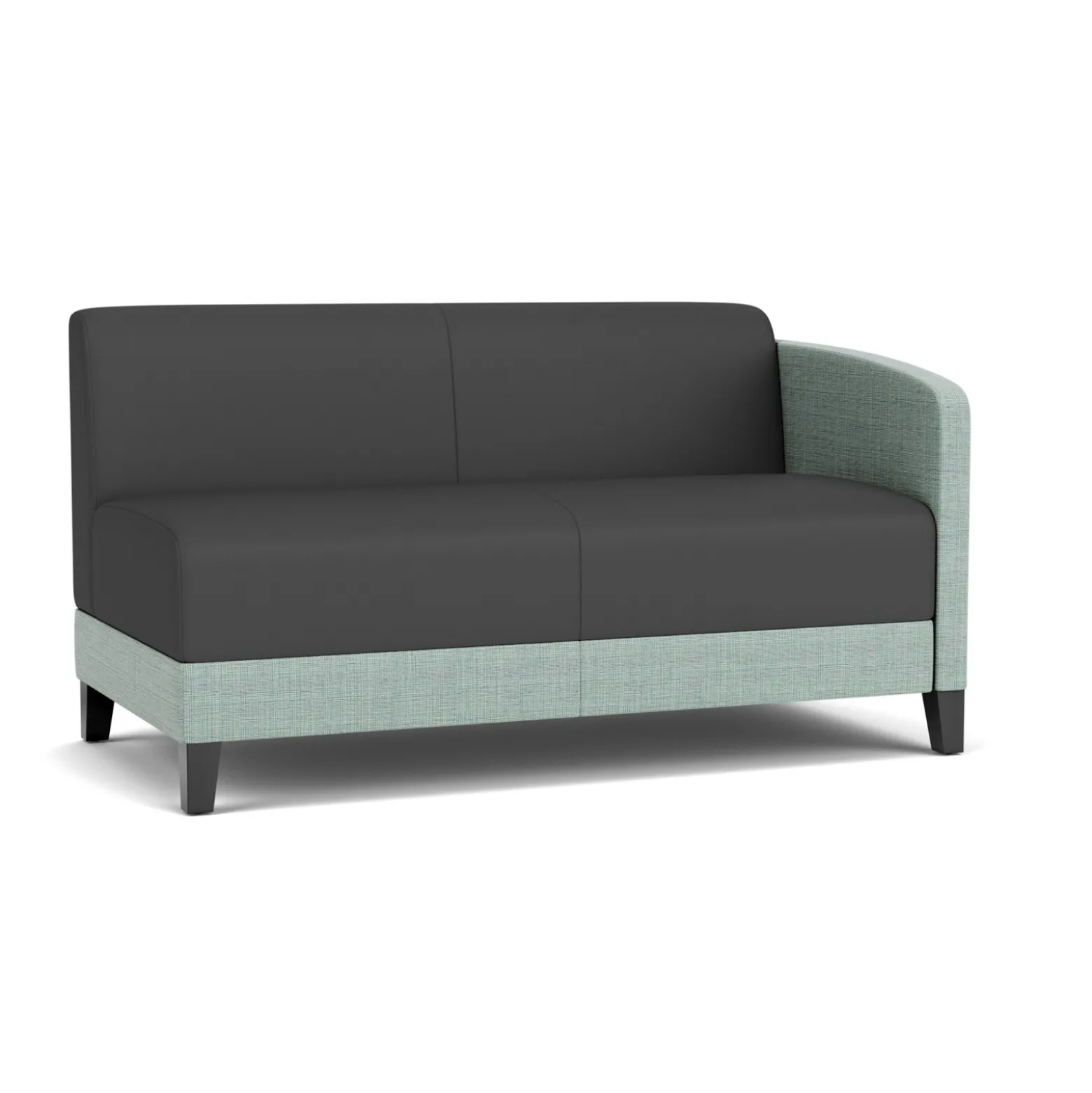 Social Left Arm Loveseat in Premium Upholstery