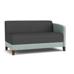 Social Left Arm Loveseat in Premium Upholstery