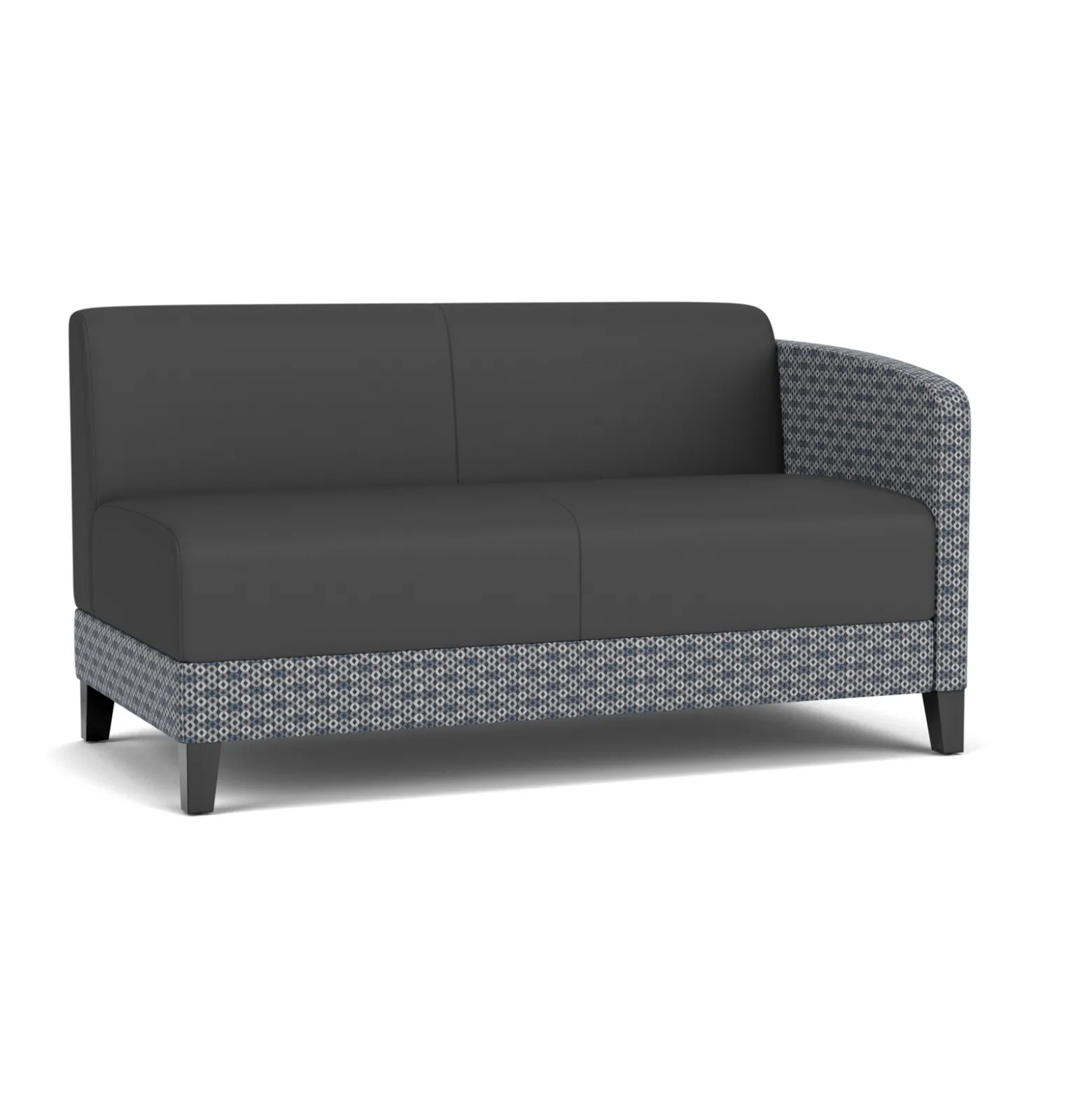 Social Left Arm Loveseat in Premium Upholstery