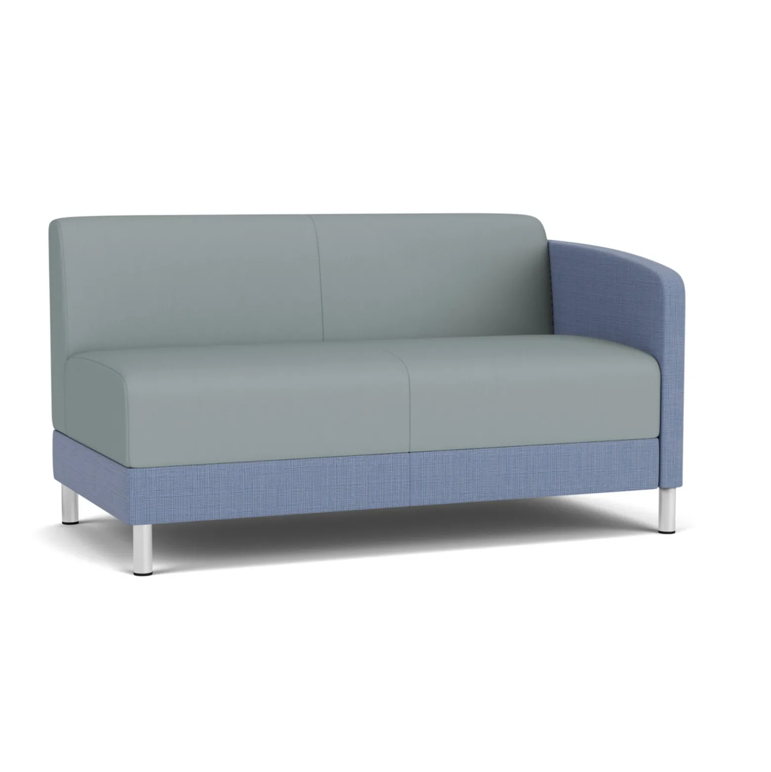 Social Left Arm Loveseat in Premium Upholstery