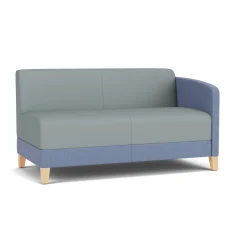 Social Left Arm Loveseat in Premium Upholstery
