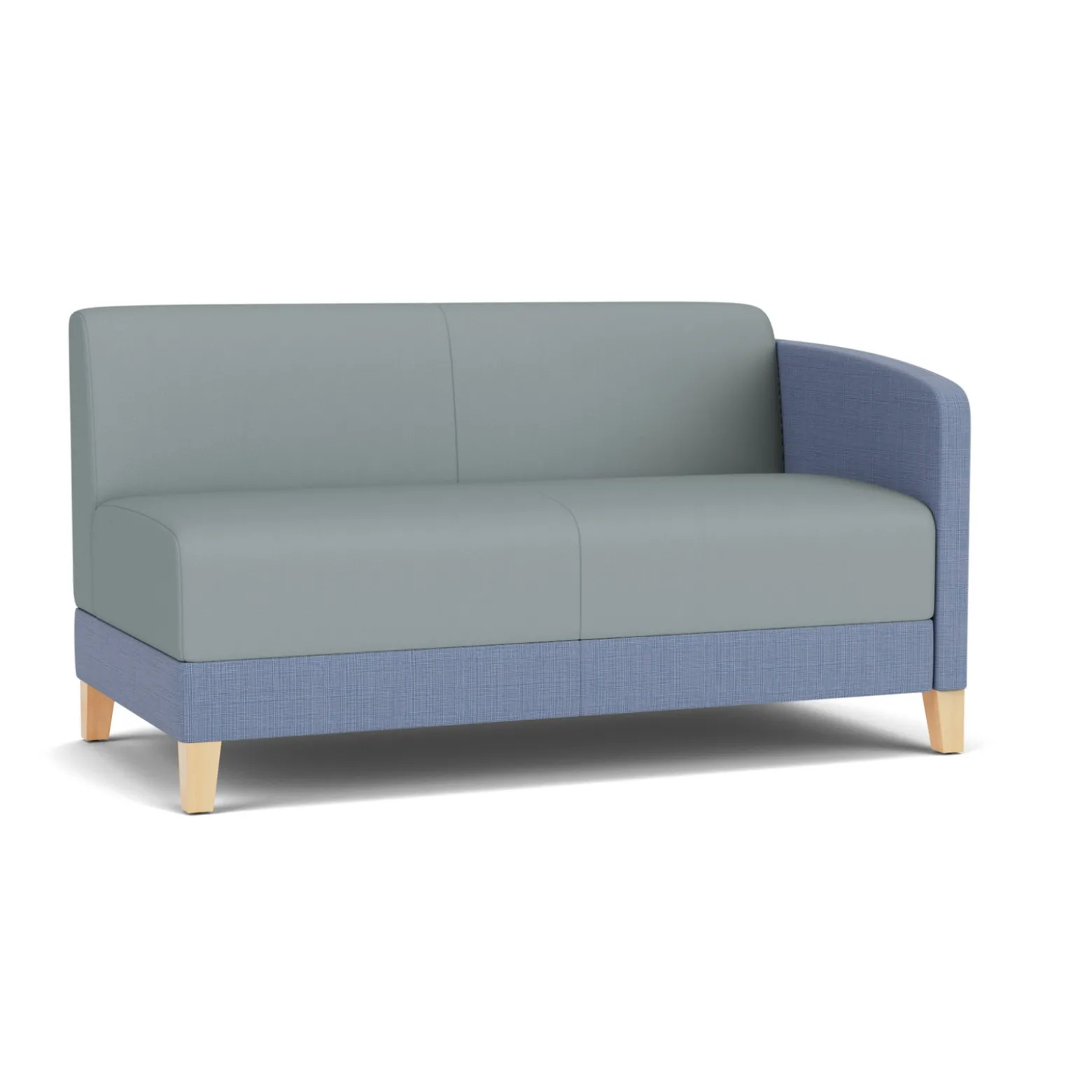 Social Left Arm Loveseat in Premium Upholstery