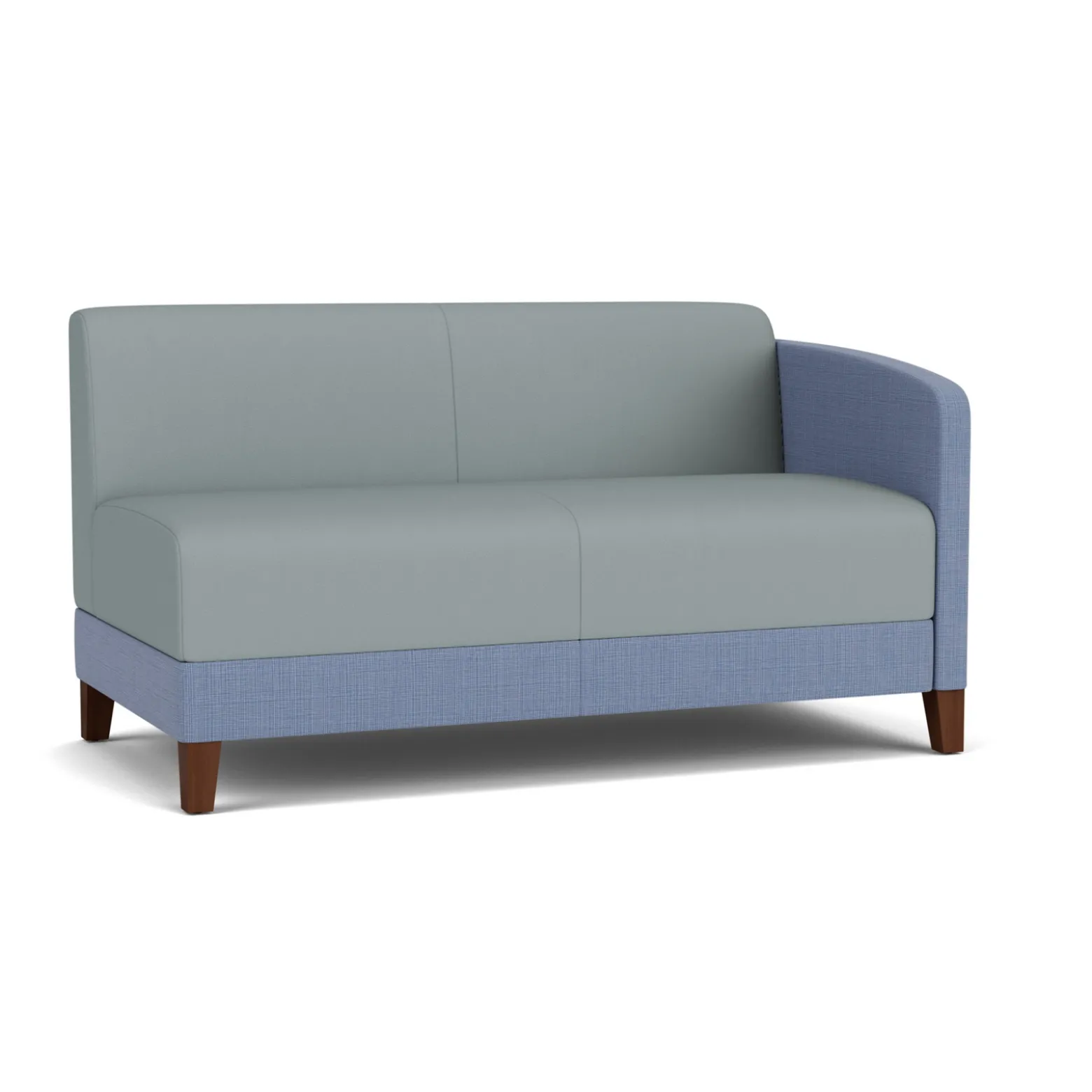 Social Left Arm Loveseat in Premium Upholstery