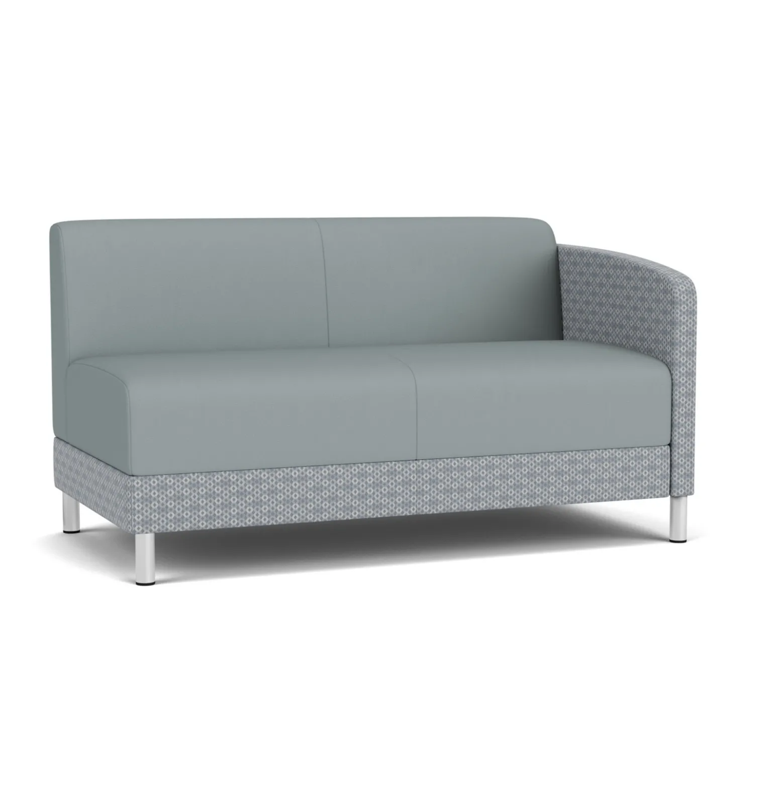 Social Left Arm Loveseat in Premium Upholstery