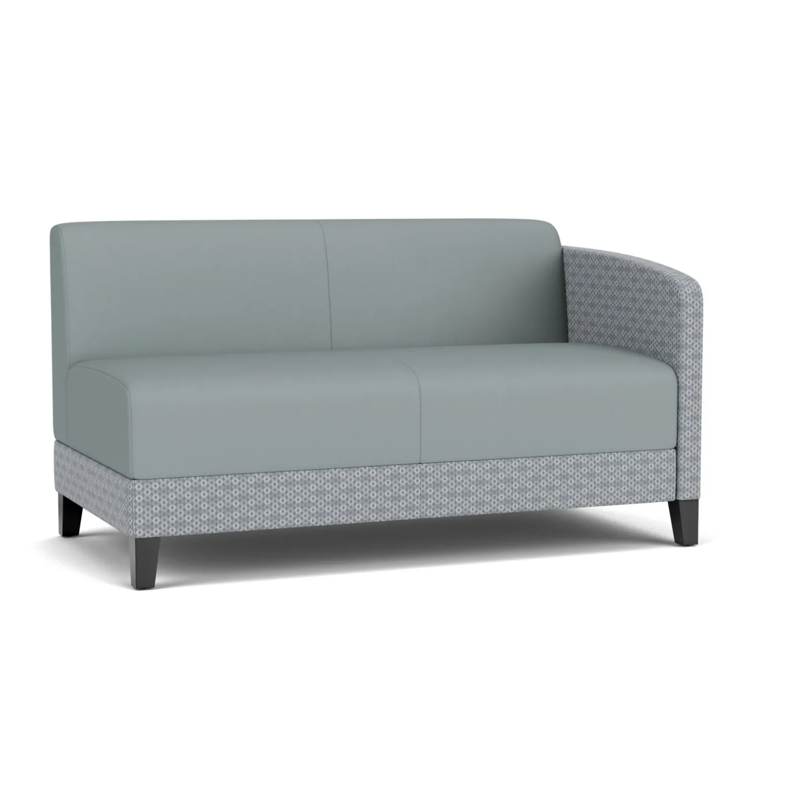 Social Left Arm Loveseat in Premium Upholstery