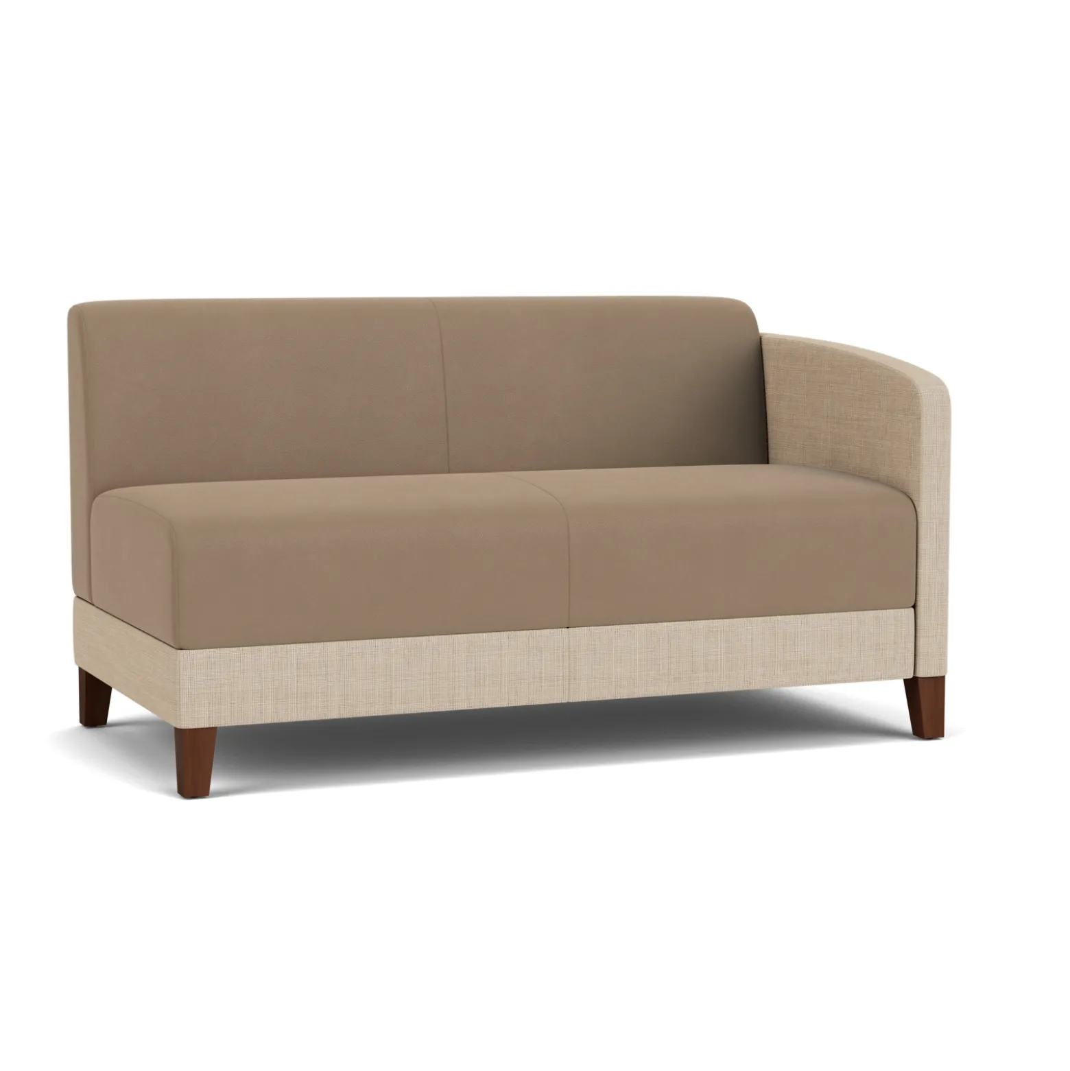 Social Left Arm Loveseat in Premium Upholstery