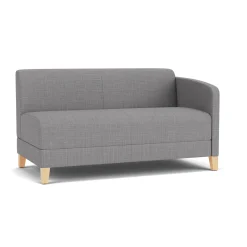 Social Left Arm Loveseat in Premium Upholstery