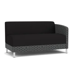 Social Left Arm Loveseat in Premium Upholstery