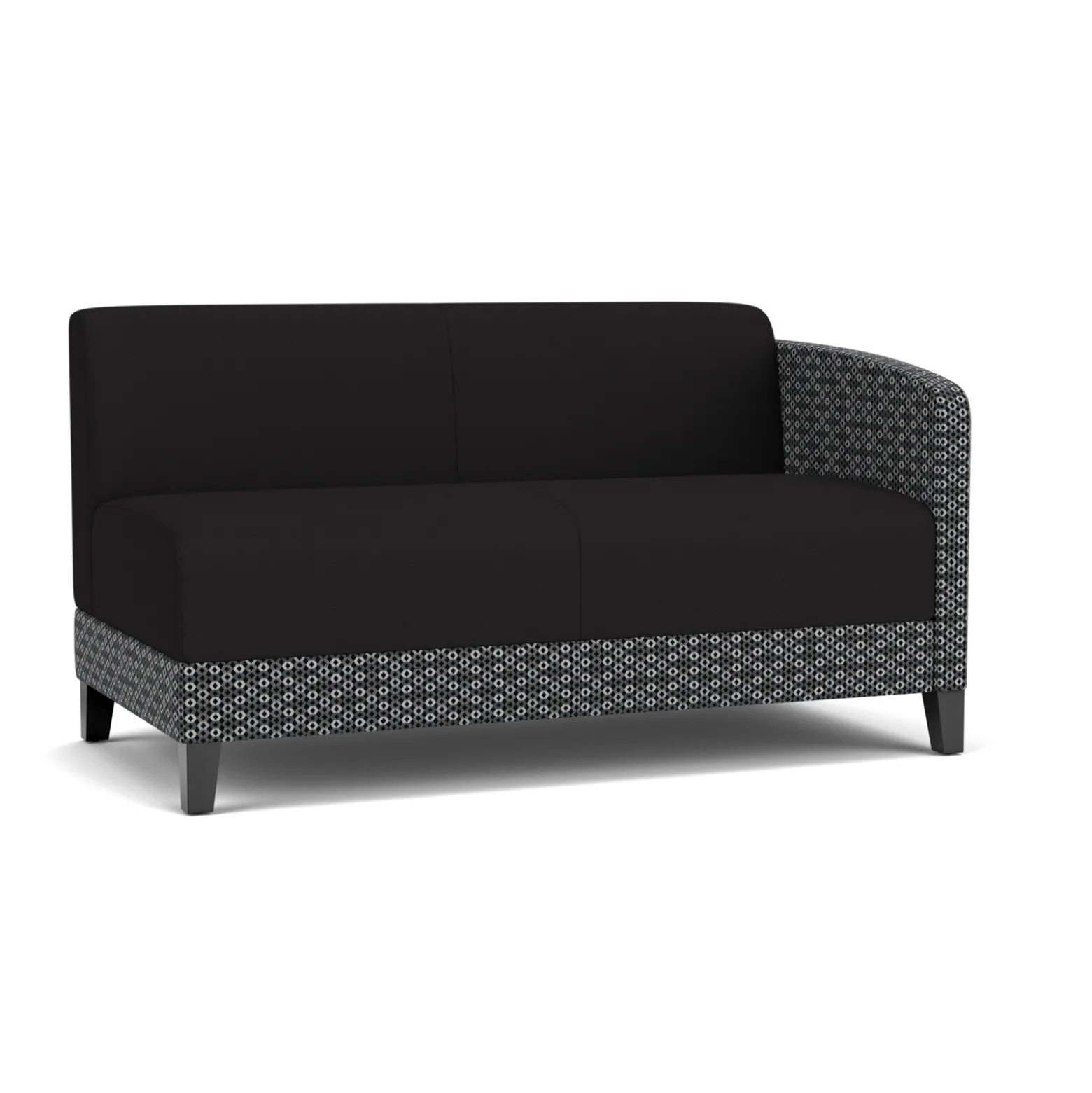 Social Left Arm Loveseat in Premium Upholstery