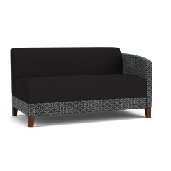 Social Left Arm Loveseat in Premium Upholstery
