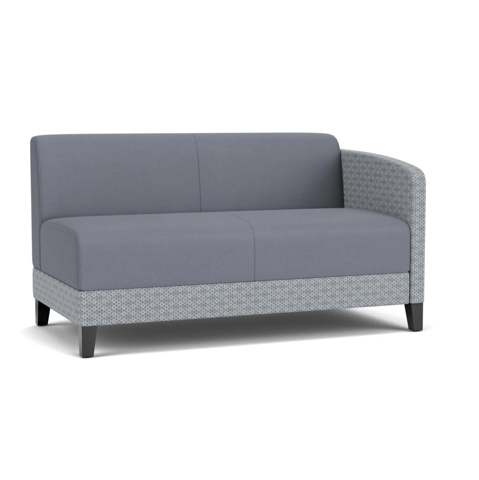 Social Left Arm Loveseat in Premium Upholstery