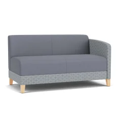Social Left Arm Loveseat in Premium Upholstery