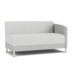 Social Left Arm Loveseat in Premium Upholstery