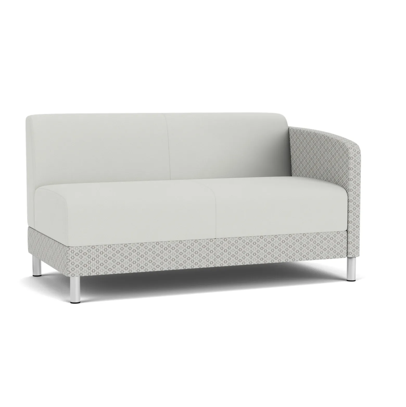 Social Left Arm Loveseat in Premium Upholstery