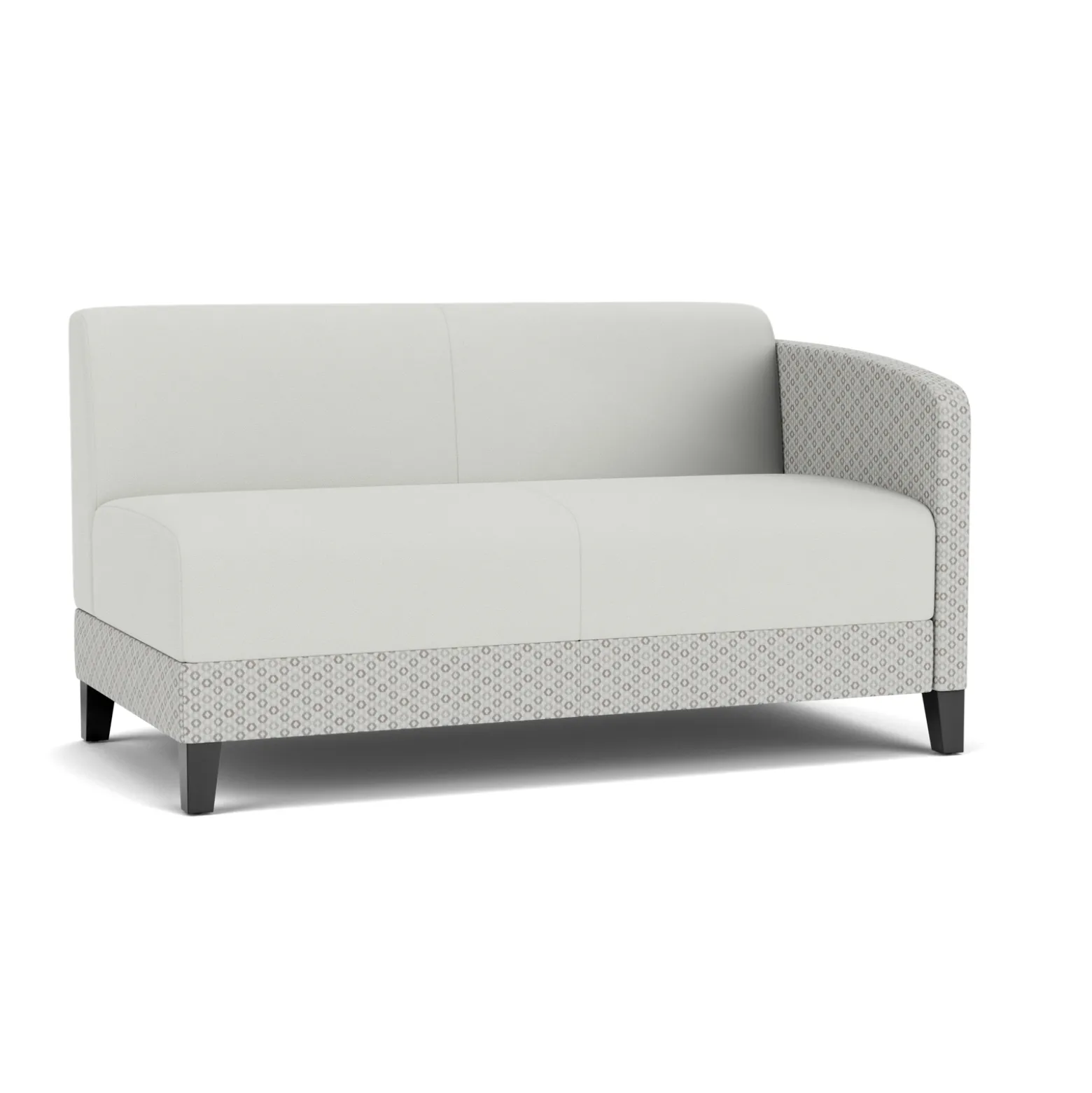 Social Left Arm Loveseat in Premium Upholstery