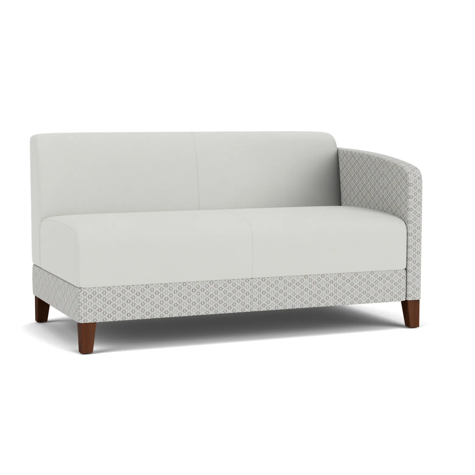 Social Left Arm Loveseat in Premium Upholstery