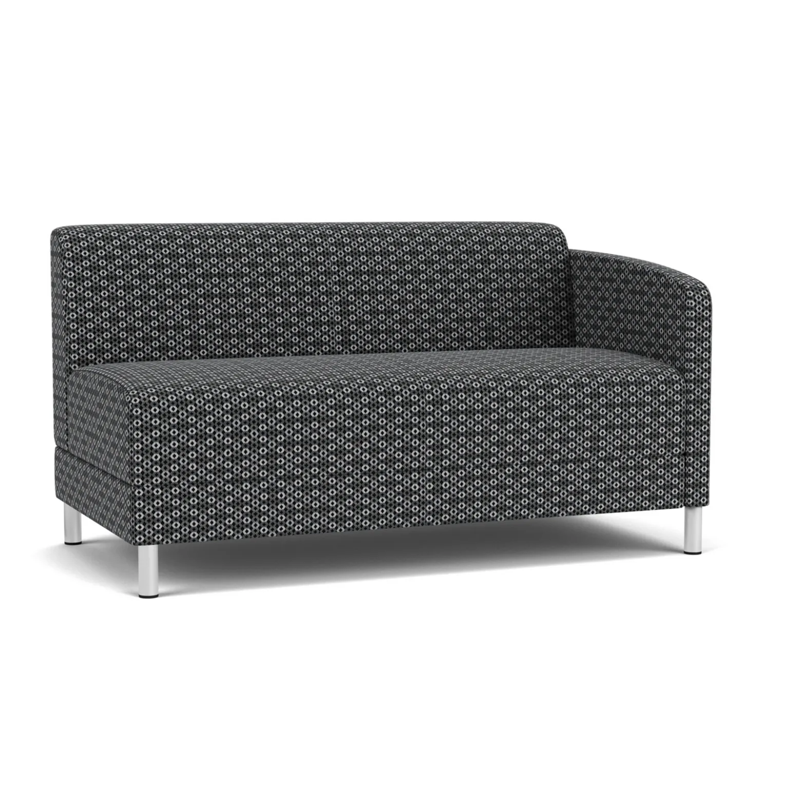 Social Left Arm Loveseat in Premium Upholstery