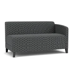 Social Left Arm Loveseat in Premium Upholstery