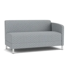 Social Left Arm Loveseat in Premium Upholstery