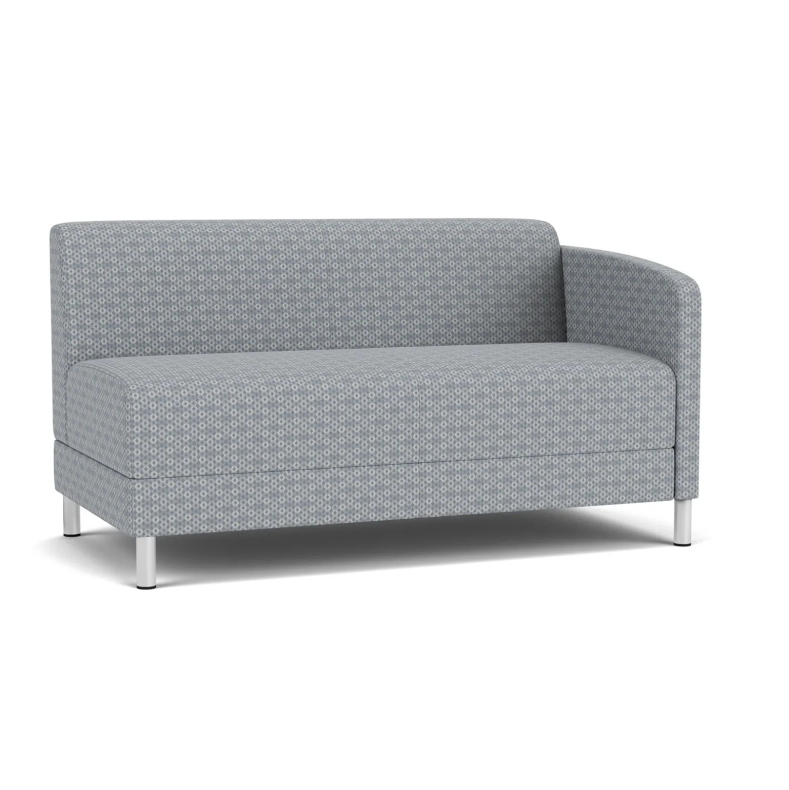 Social Left Arm Loveseat in Premium Upholstery