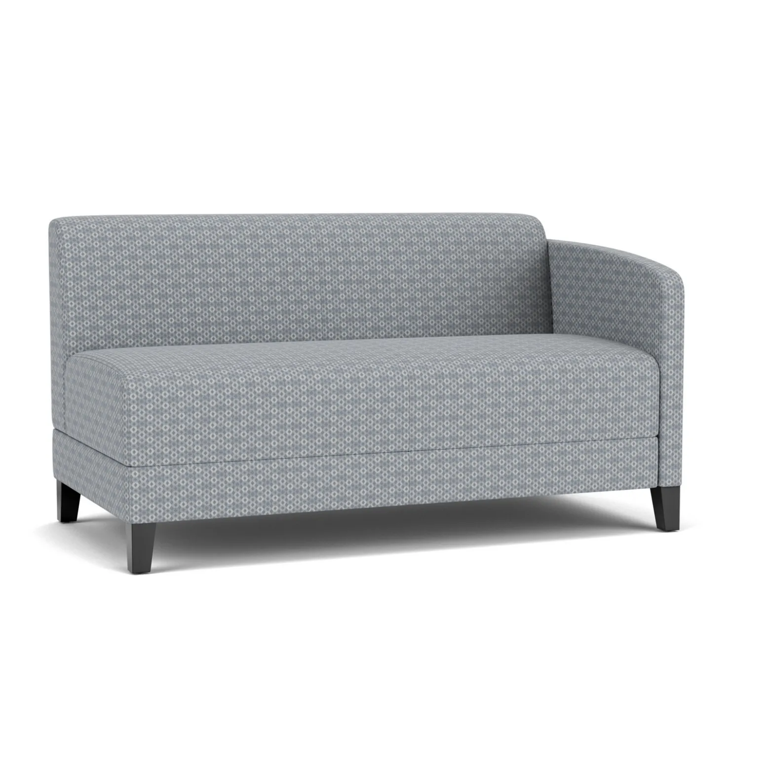 Social Left Arm Loveseat in Premium Upholstery