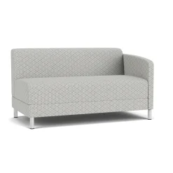 Social Left Arm Loveseat in Premium Upholstery