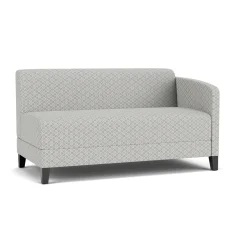 Social Left Arm Loveseat in Premium Upholstery
