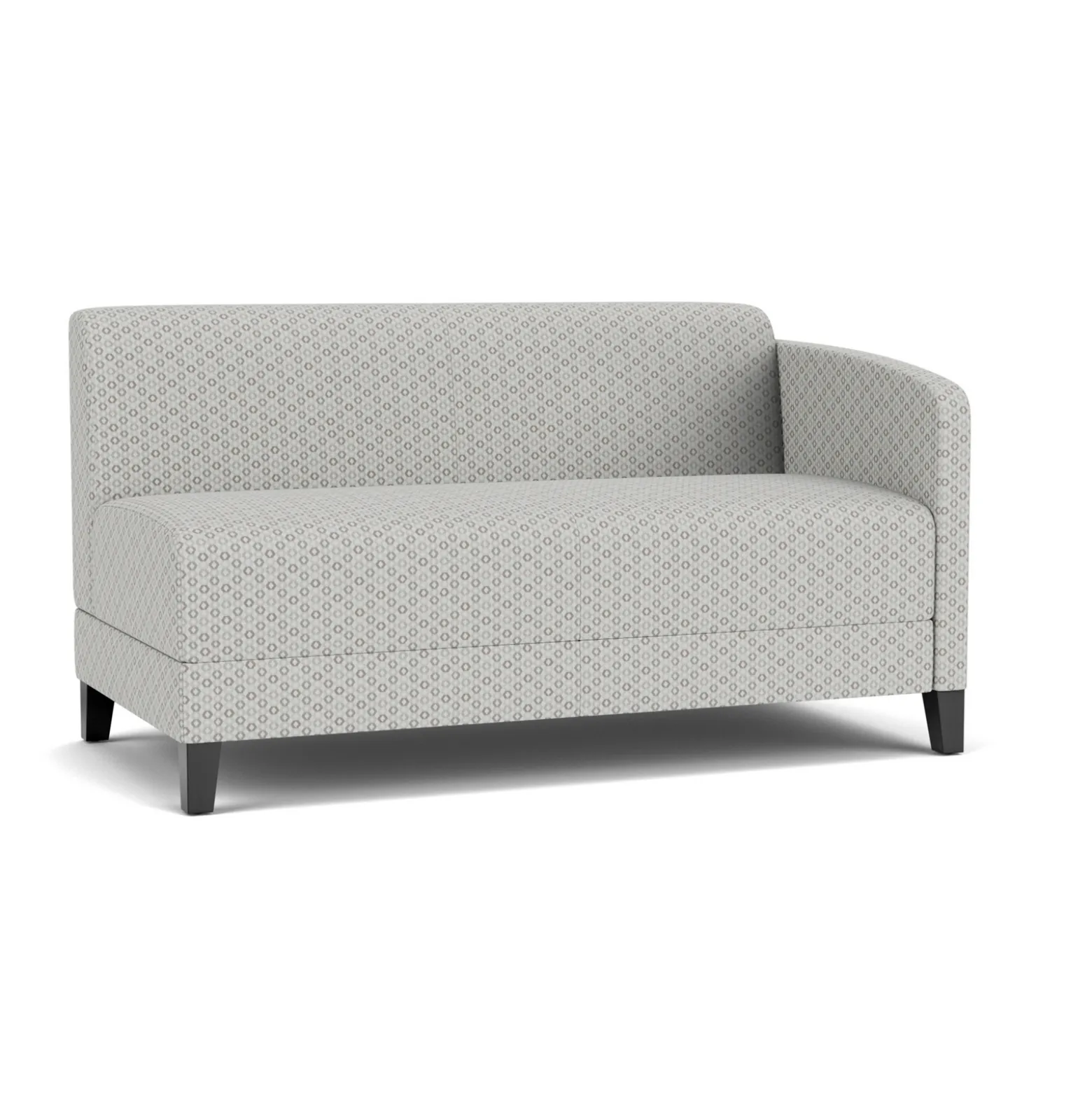 Social Left Arm Loveseat in Premium Upholstery