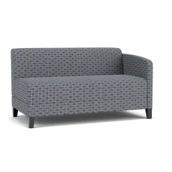 Social Left Arm Loveseat in Premium Upholstery