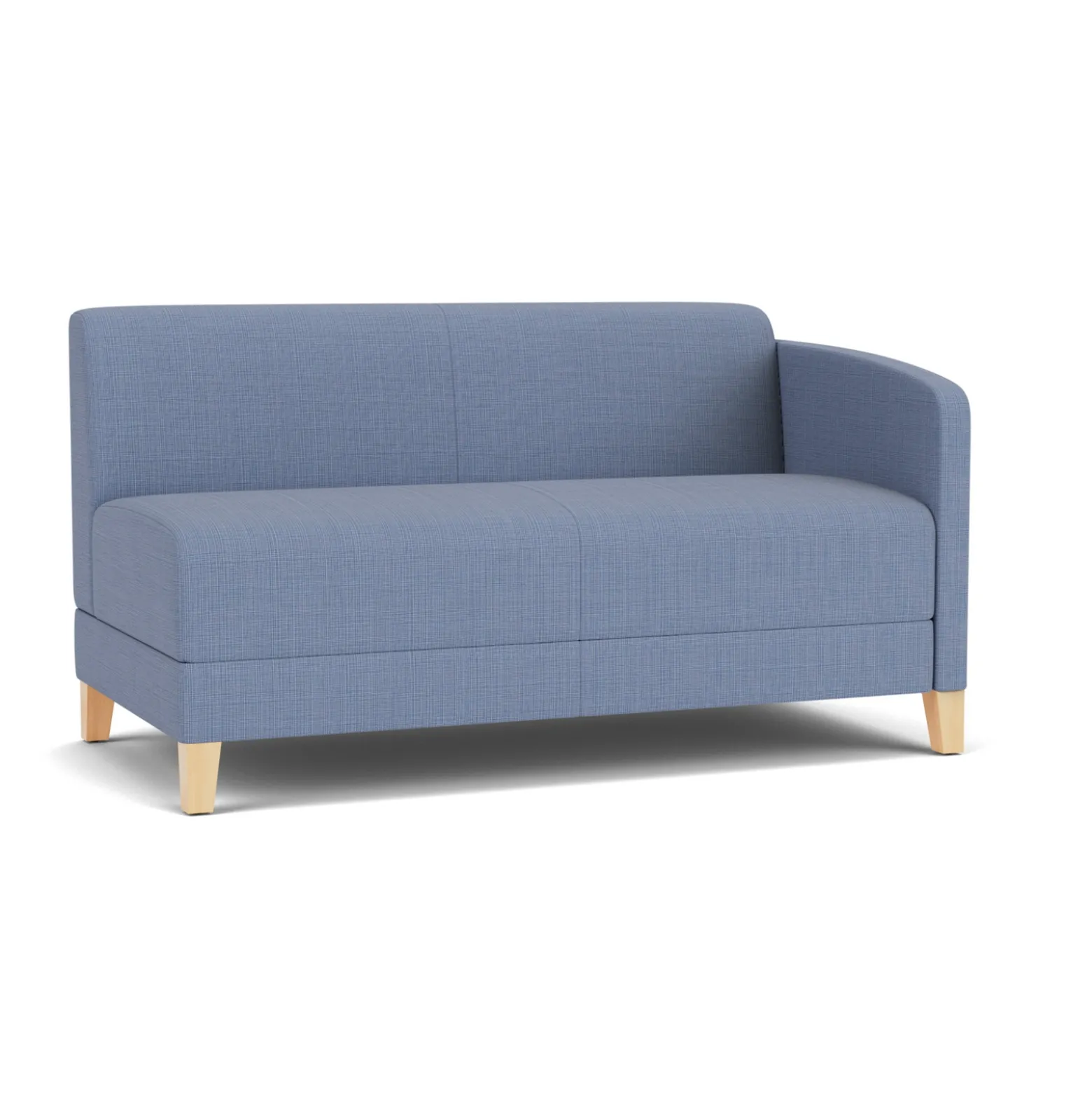 Social Left Arm Loveseat in Premium Upholstery