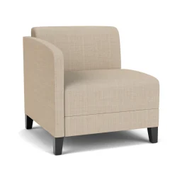 Social Right Arm Guest Chair in Premium Upholstery