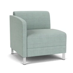 Social Right Arm Guest Chair in Premium Upholstery