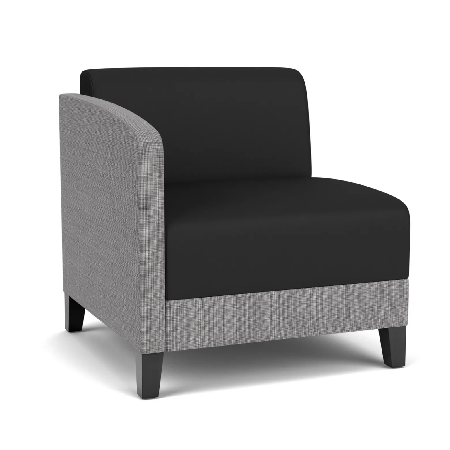 Social Right Arm Guest Chair in Premium Upholstery