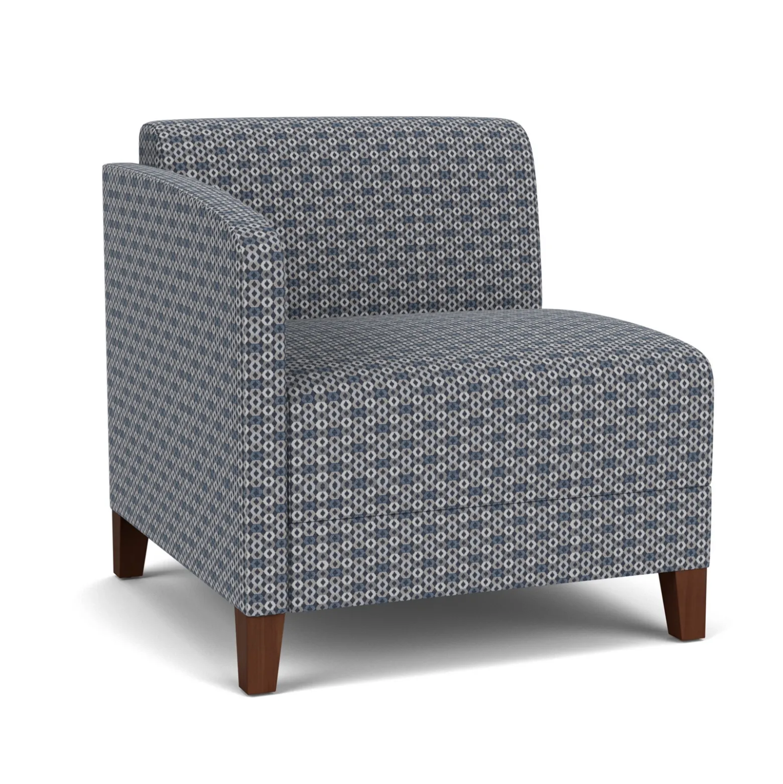 Social Right Arm Guest Chair in Premium Upholstery