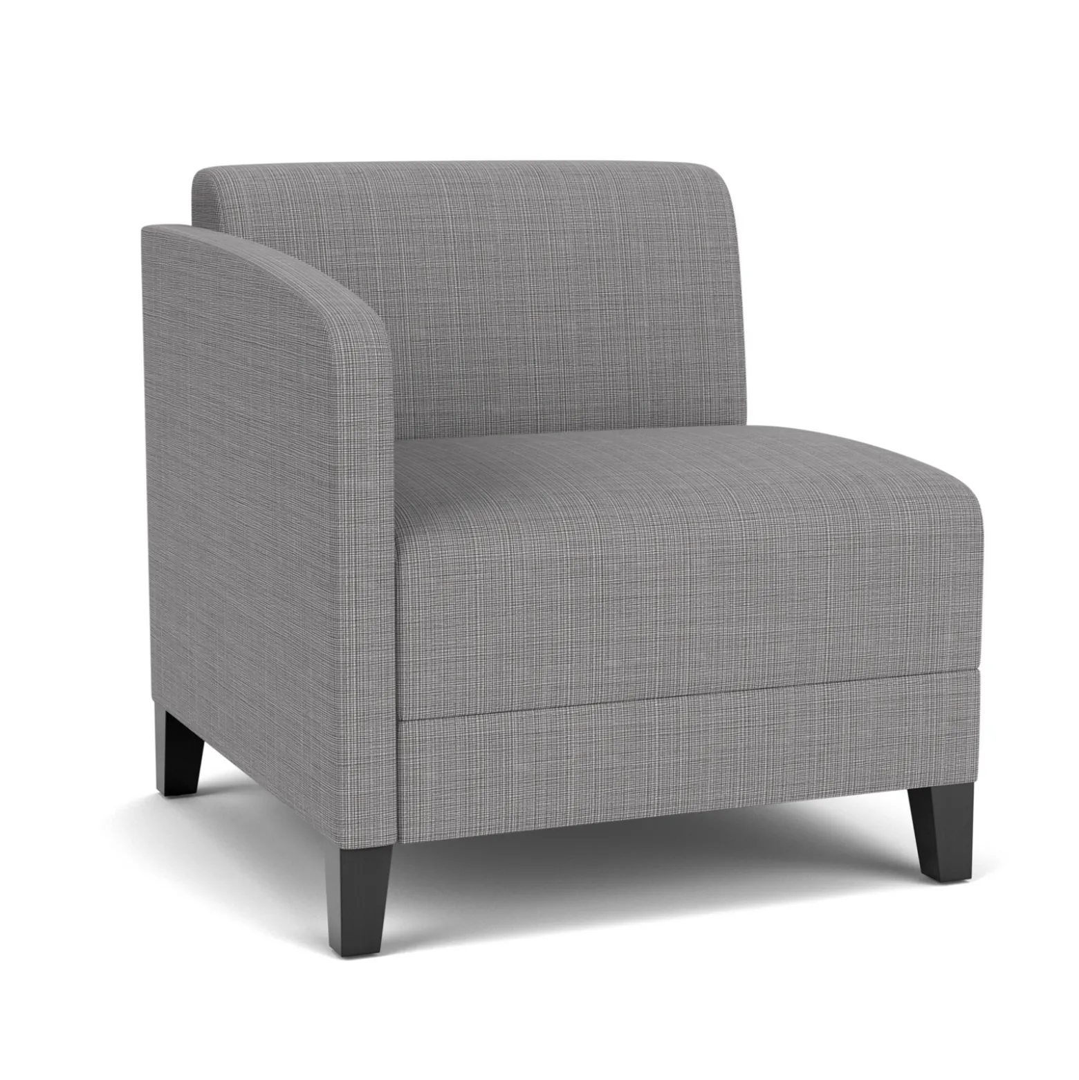 Social Right Arm Guest Chair in Premium Upholstery