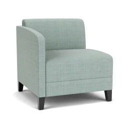 Social Right Arm Guest Chair in Premium Upholstery