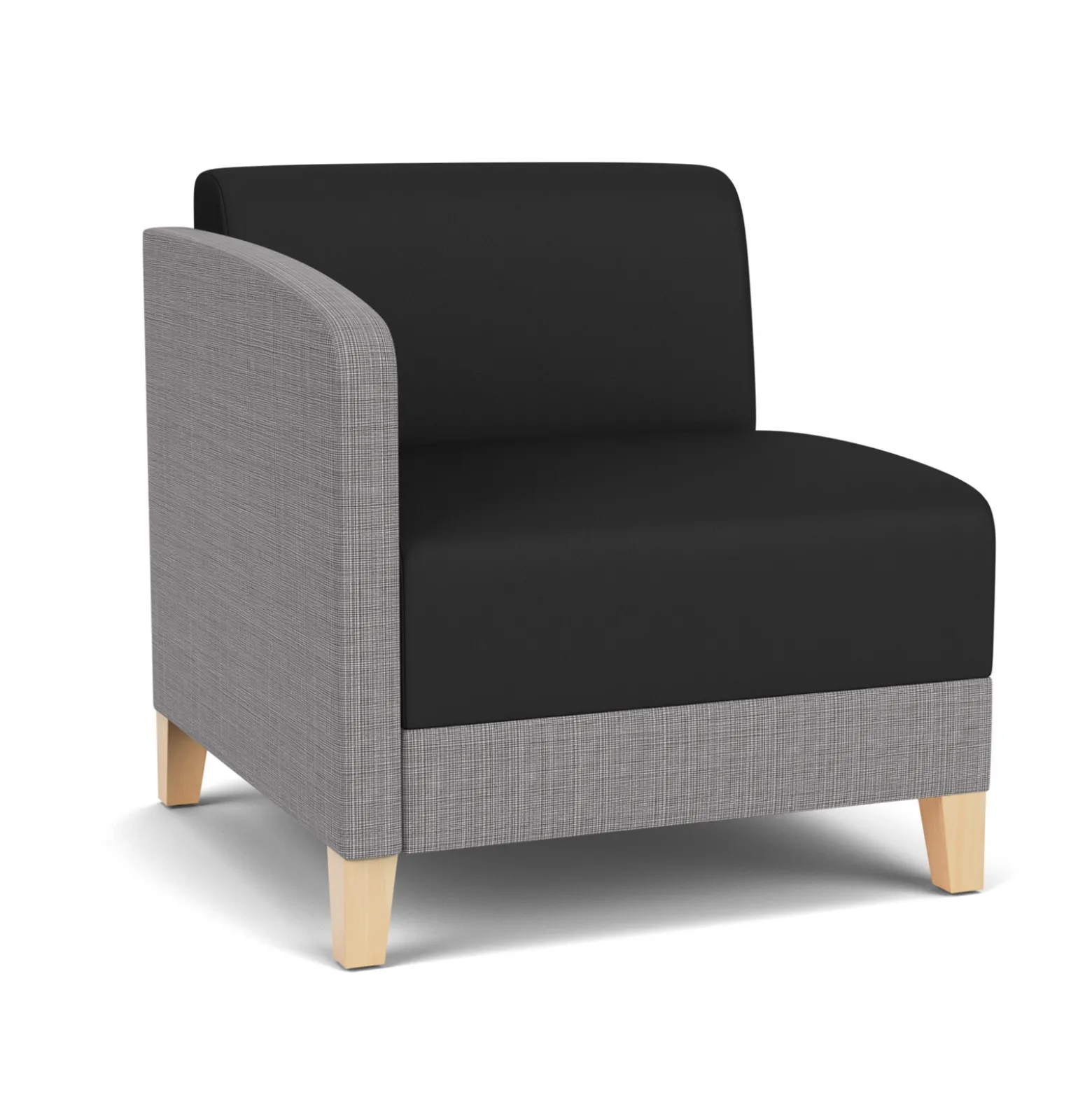 Social Right Arm Guest Chair in Premium Upholstery