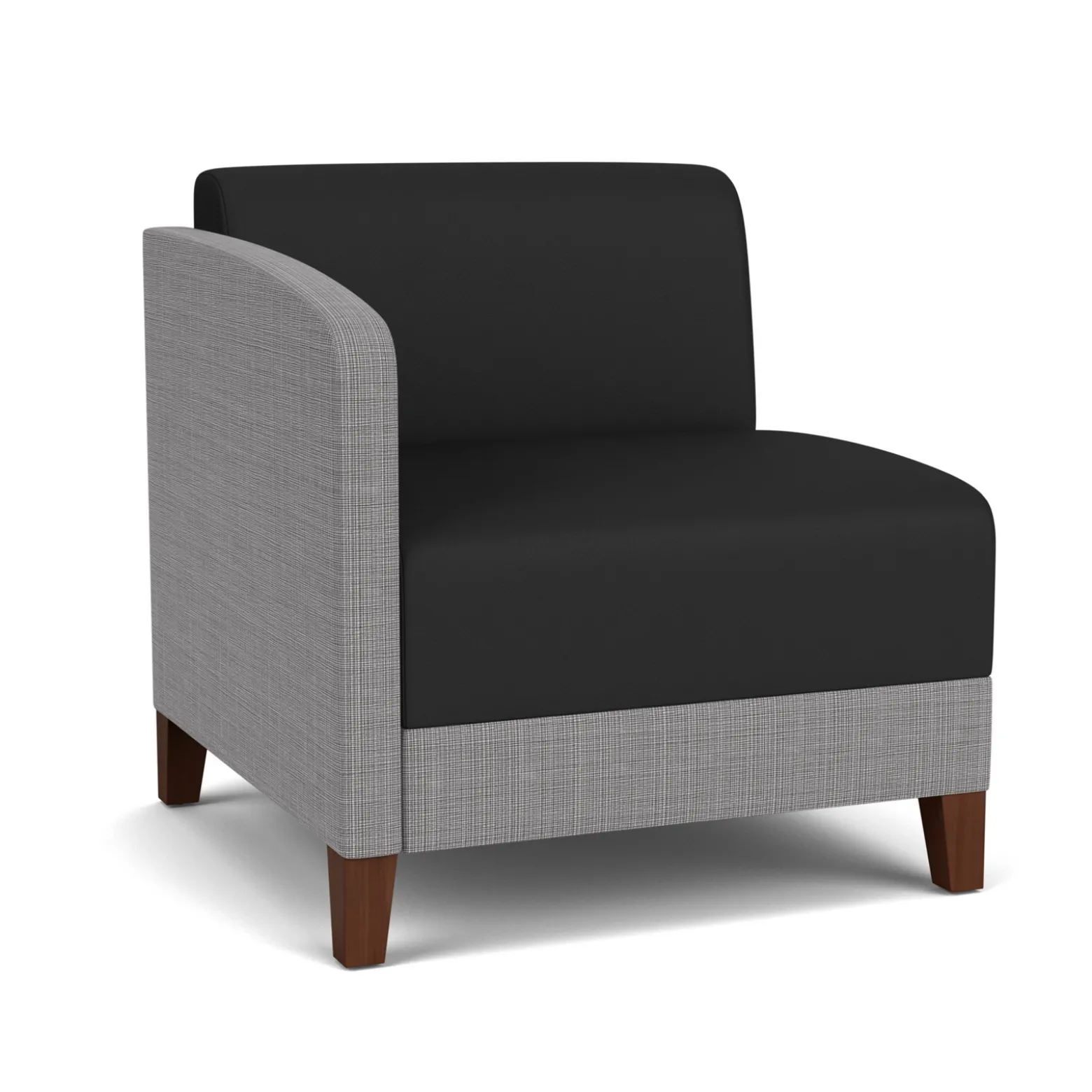 Social Right Arm Guest Chair in Premium Upholstery