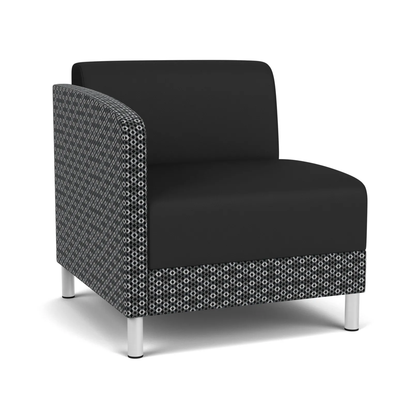 Social Right Arm Guest Chair in Premium Upholstery