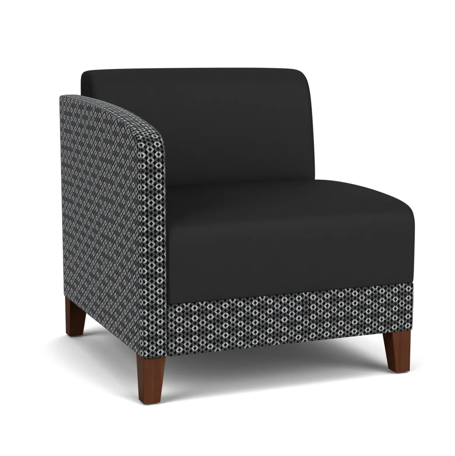 Social Right Arm Guest Chair in Premium Upholstery