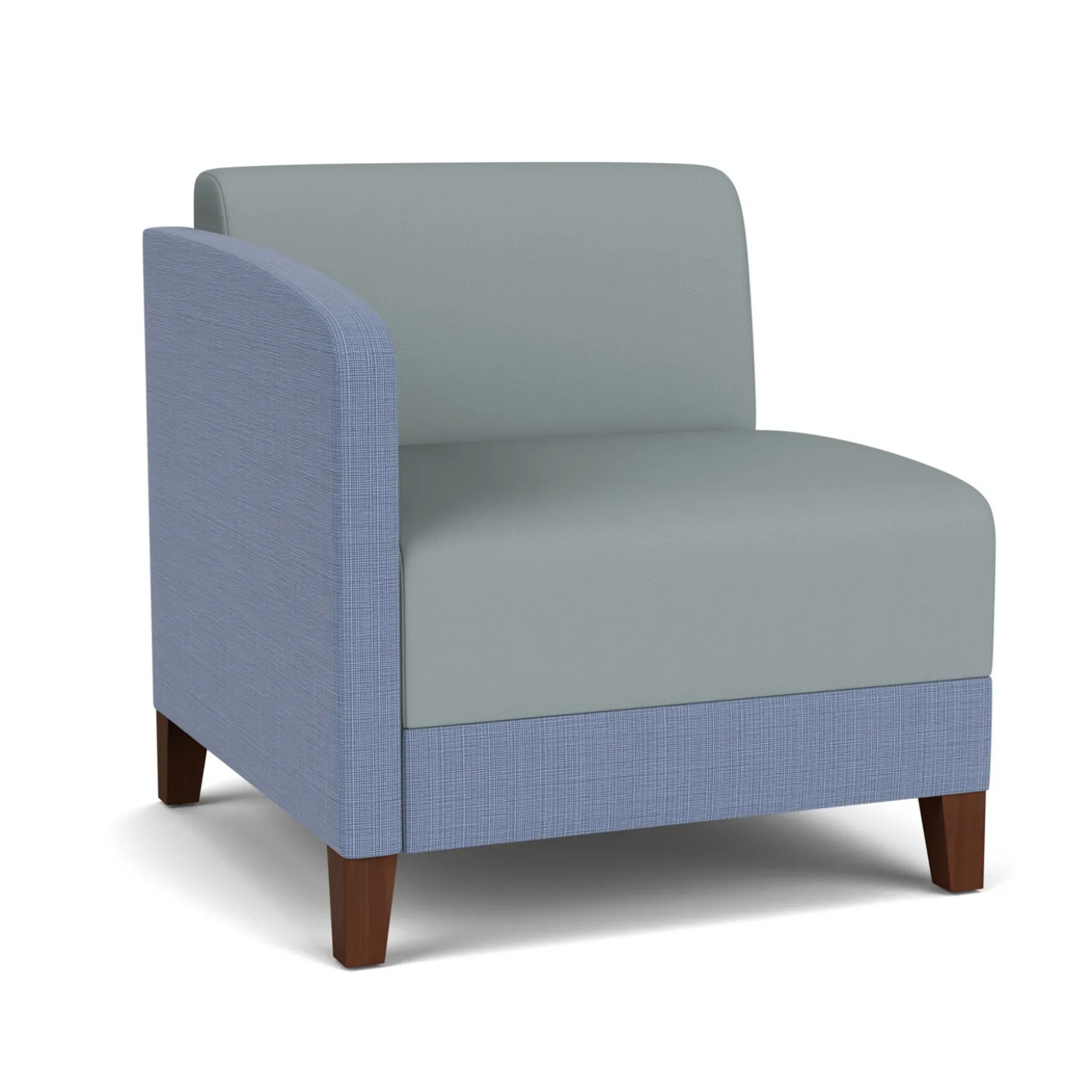 Social Right Arm Guest Chair in Premium Upholstery
