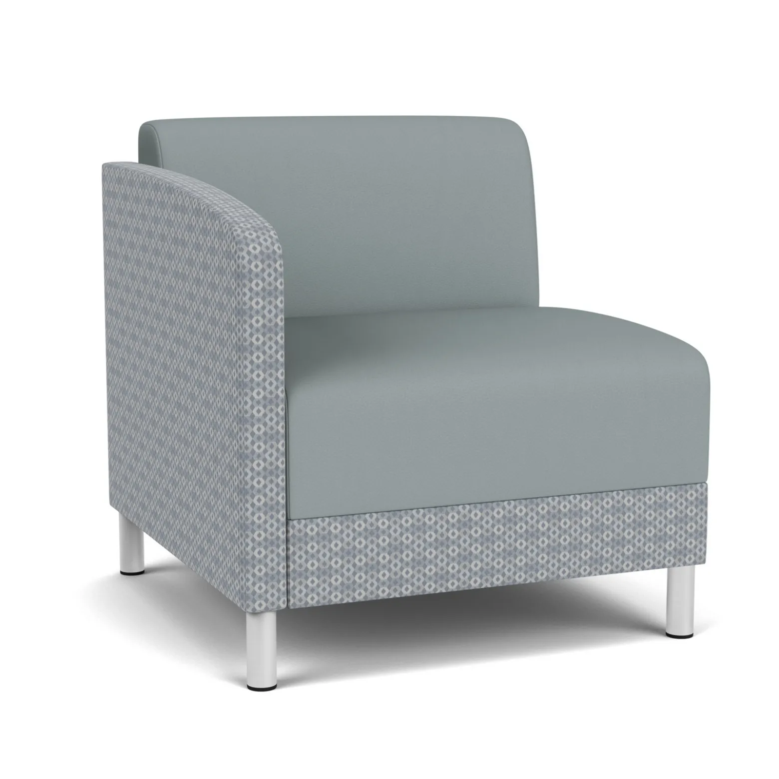 Social Right Arm Guest Chair in Premium Upholstery