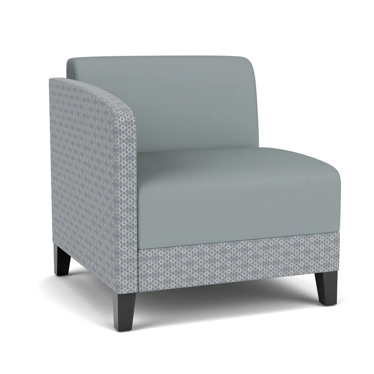 Social Right Arm Guest Chair in Premium Upholstery