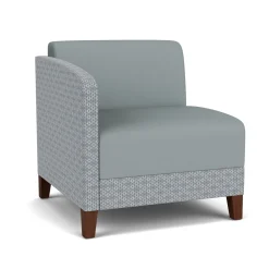 Social Right Arm Guest Chair in Premium Upholstery