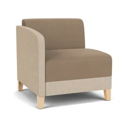 Social Right Arm Guest Chair in Premium Upholstery