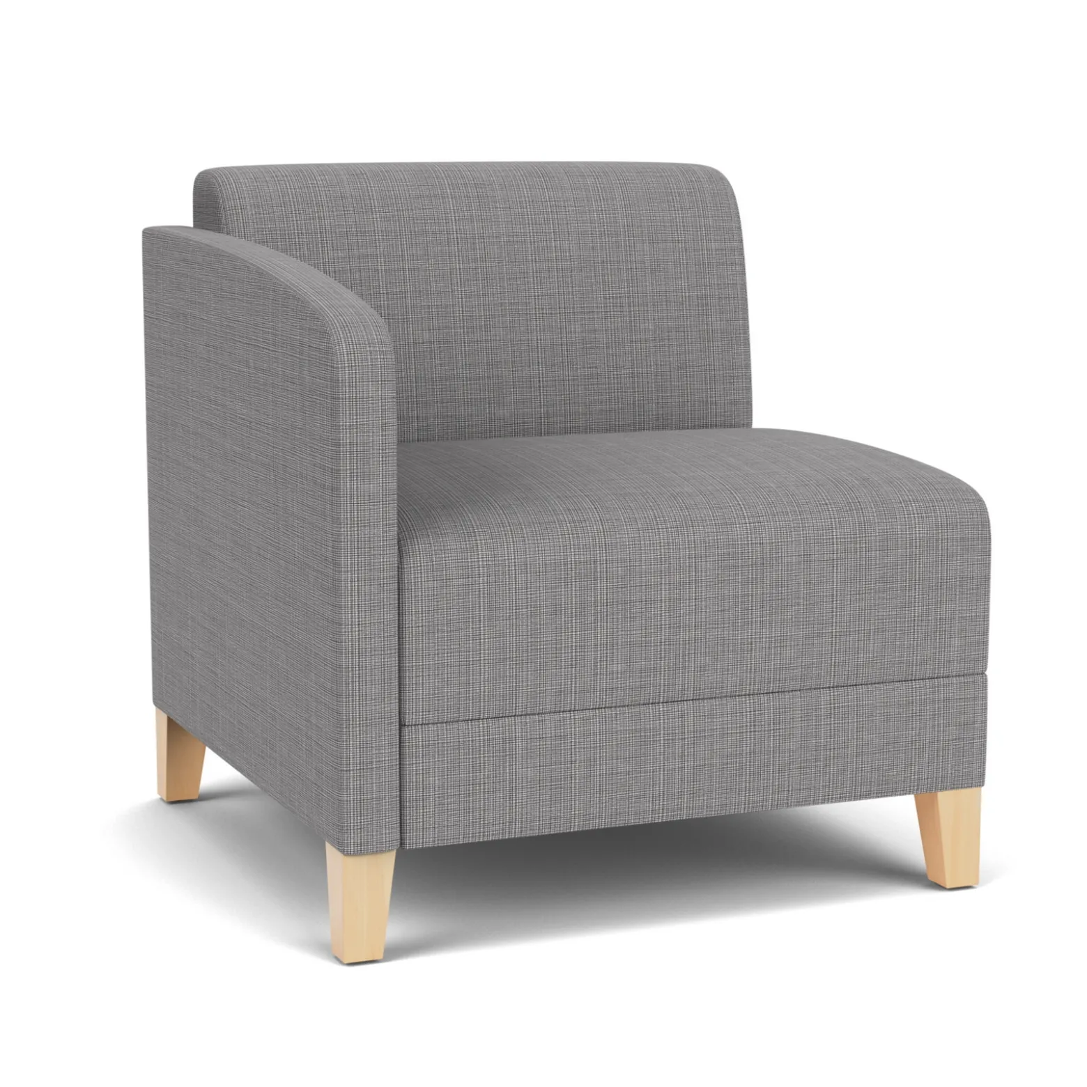 Social Right Arm Guest Chair in Premium Upholstery