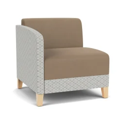 Social Right Arm Guest Chair in Premium Upholstery