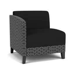 Social Right Arm Guest Chair in Premium Upholstery