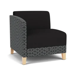 Social Right Arm Guest Chair in Premium Upholstery