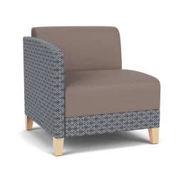 Social Right Arm Guest Chair in Premium Upholstery